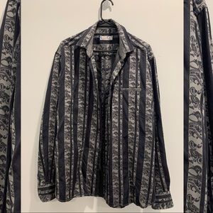 Black and Grey Printed Shirt